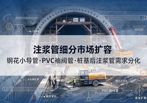 昆玉注浆管细分市场扩容，隧道钢花小导管、PVC 袖阀管、桩基后注浆管需求分化